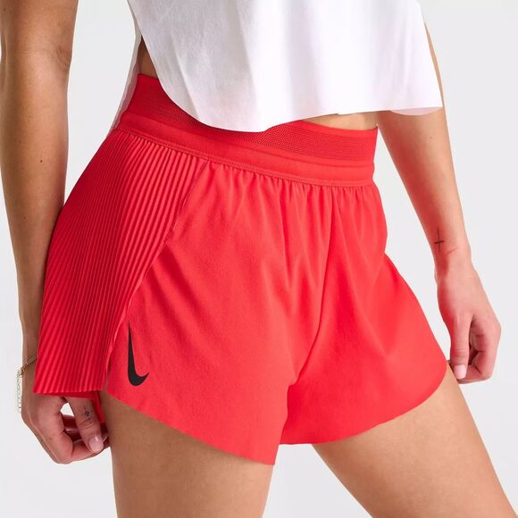 Nike AeroSwift Dri-FIT ADV 3" Running racing Shorts Red FN2328-696 Women's Large - Picture 1 of 10